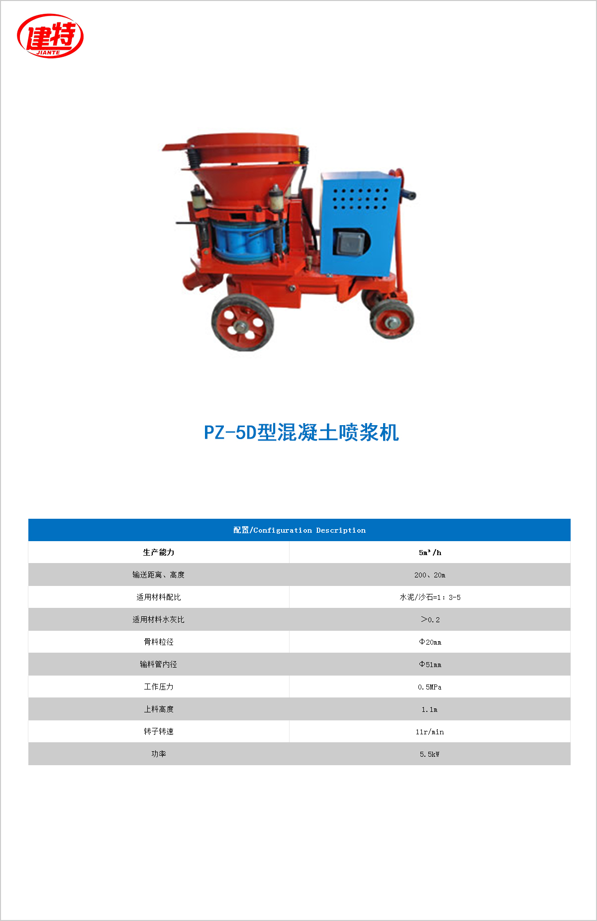 03-PZ-5D型混凝土<a href=http://snrong.com/show/diaozhuang/ target=_blank class=infotextkey>噴漿機</a>.jpg